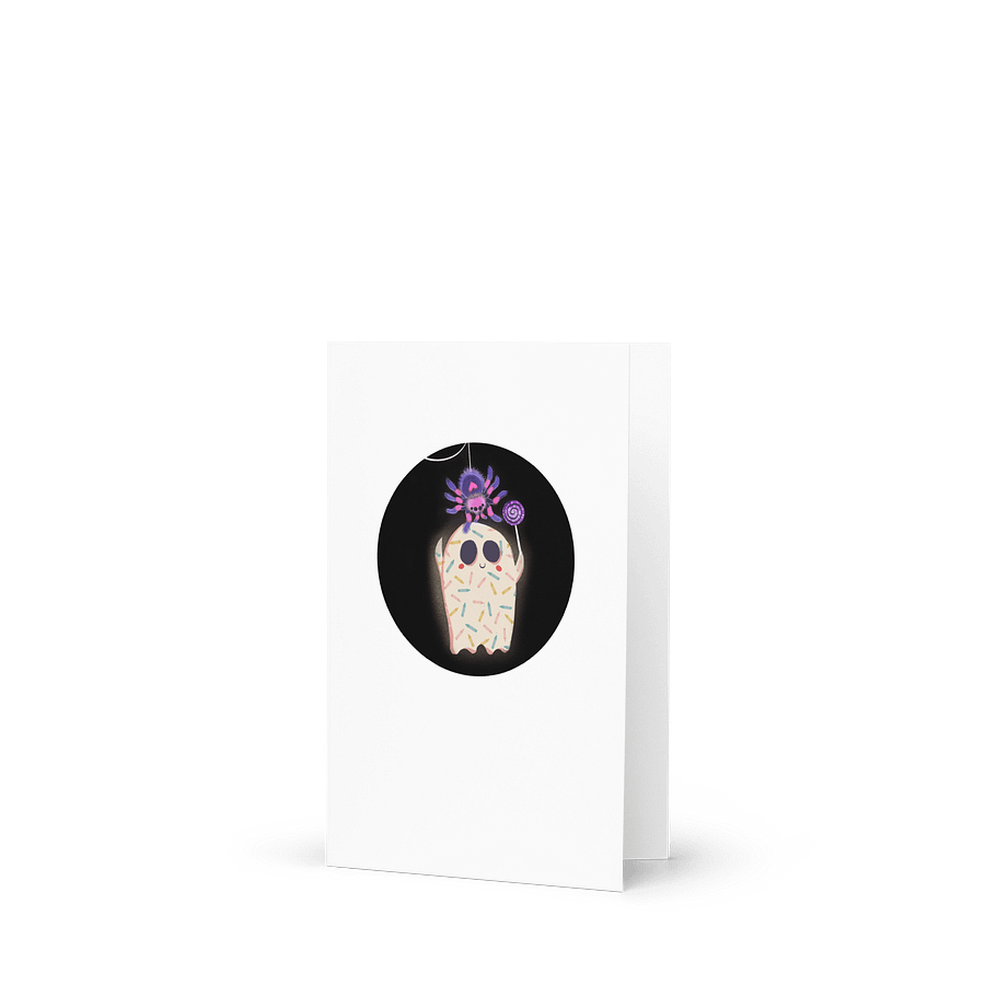 Little Ghost & Pet Spider - Greeting Card product image (4)