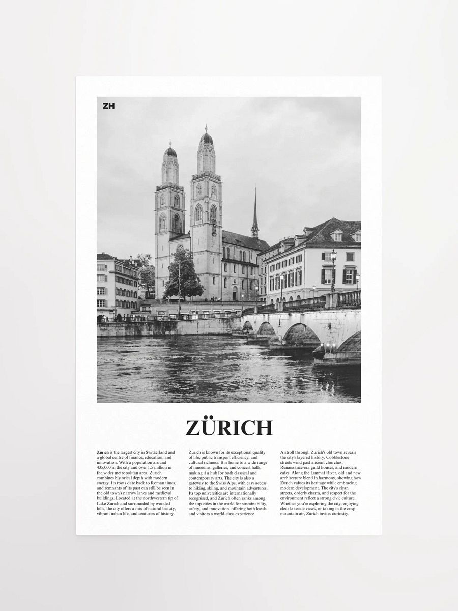 Zurich 04 Newspaper Poster product image (5)