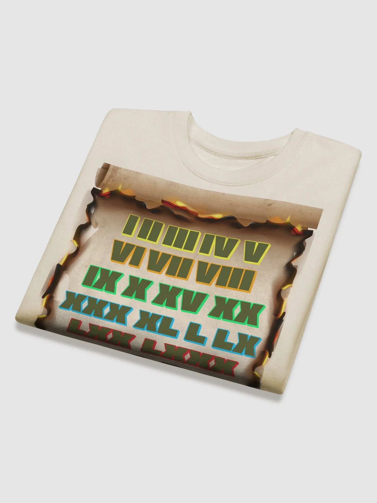 Roman Numeral Artistic Design Sweatshirt product image (30)
