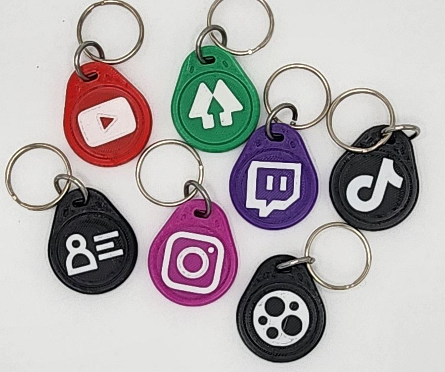 3D Printed NFC Keychain Tags product image (3)