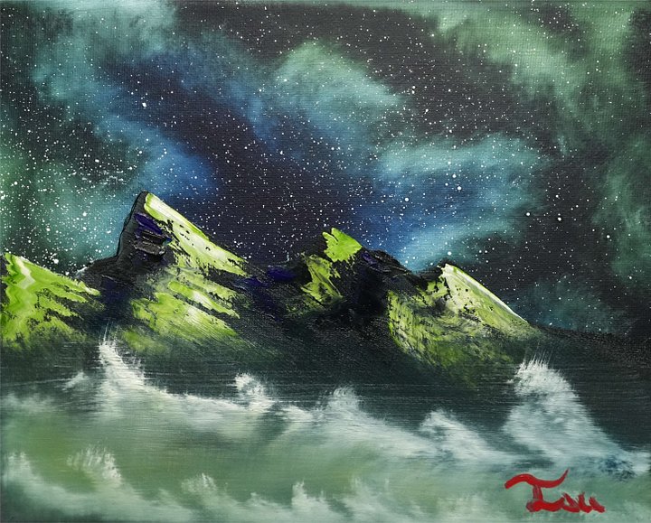 The Mountain Twins (Originals) 2 seperate 8x10 Canvas' product image (1)