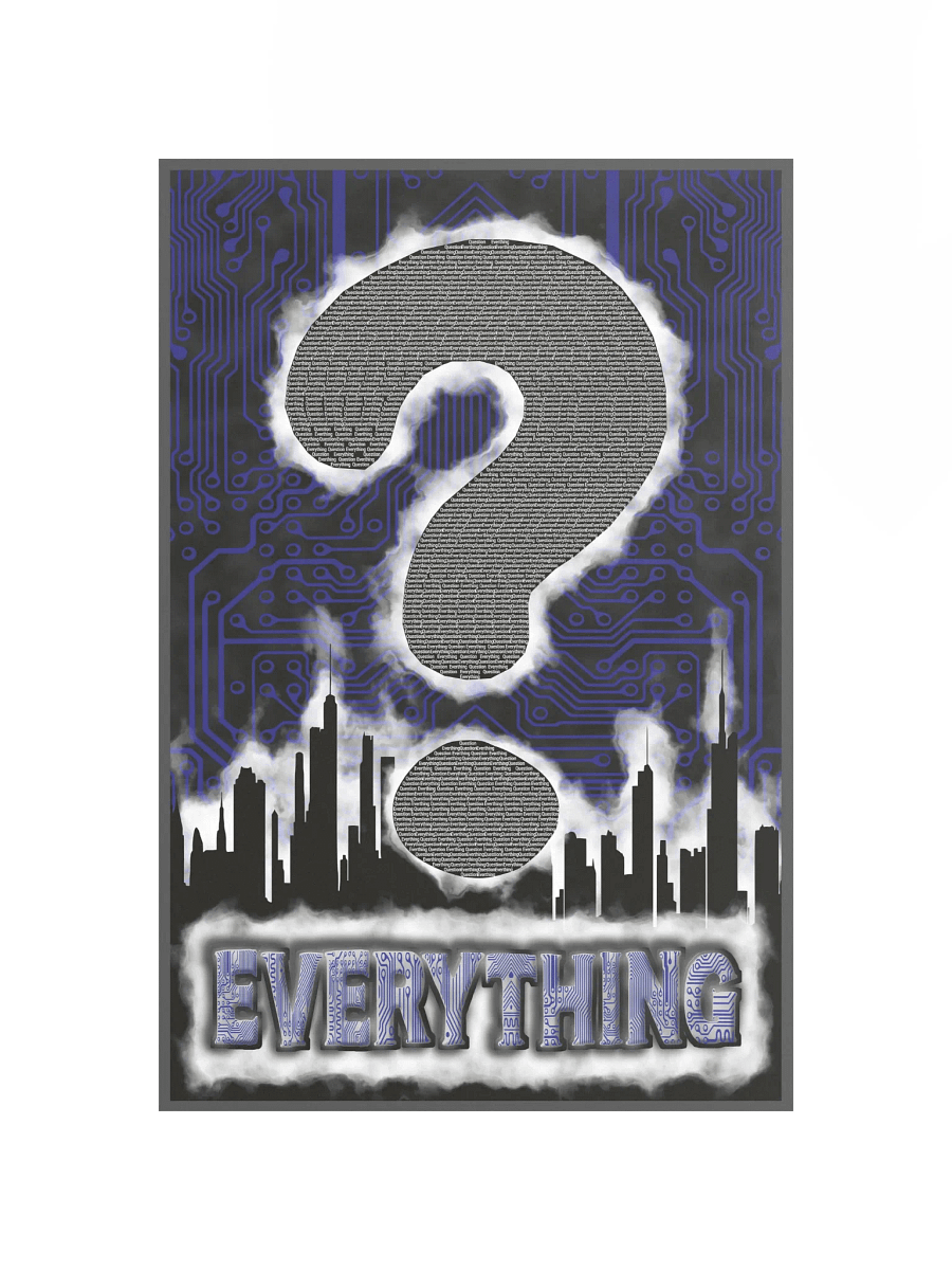 Question Everything Poster – Thought-Provoking Typography Wall Art product image (3)