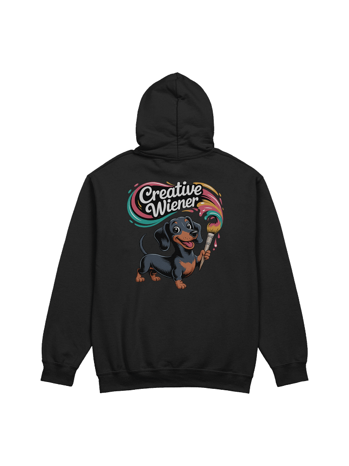 Creative Wiener Hoodie – Funny Artist Dachshund Gift for Dog Lovers product image (3)
