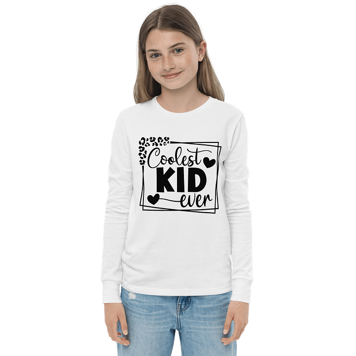 'Coolest Kid Ever' Youth Long Sleeve Tee product image (13)