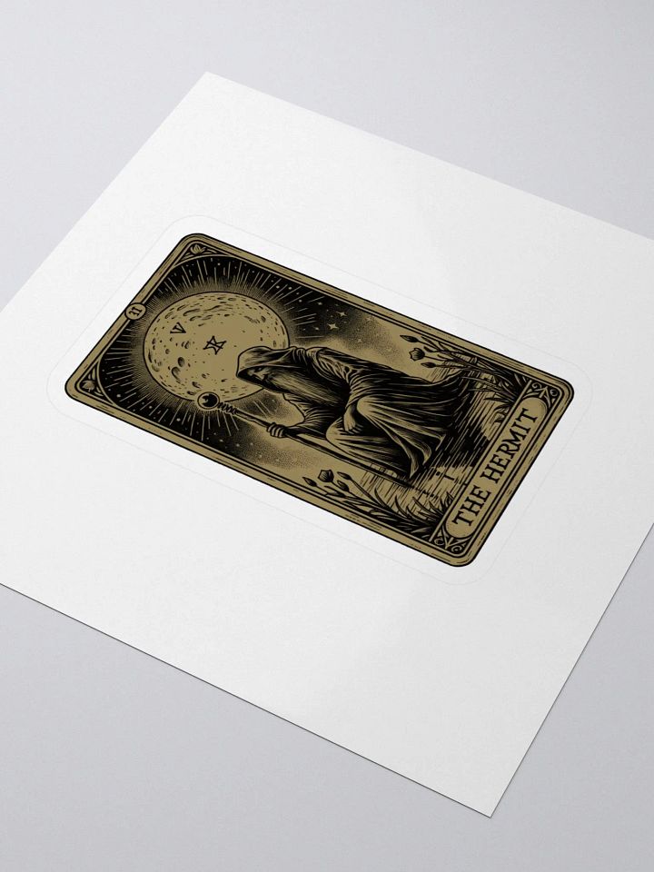 The Hermit Tarot Card Sticker product image (2)