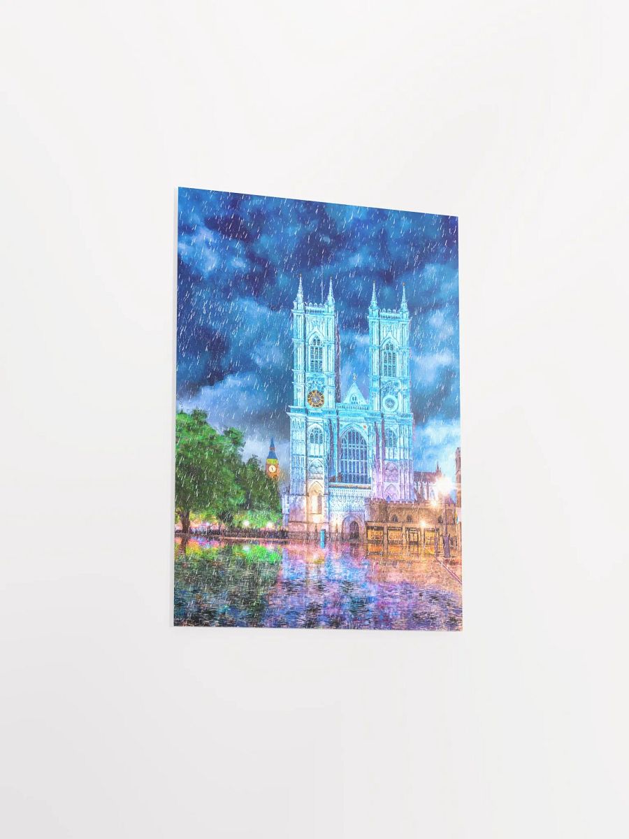 Westminster Abbey In The Rain Matte Poster product image (21)