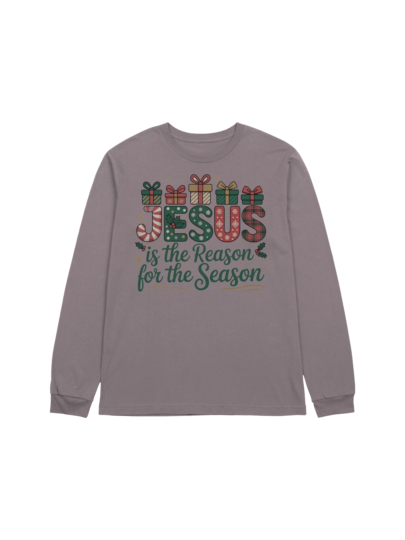 Christian Christmas Long Sleeve Shirt Jesus is The Reason For The Season product image (3)