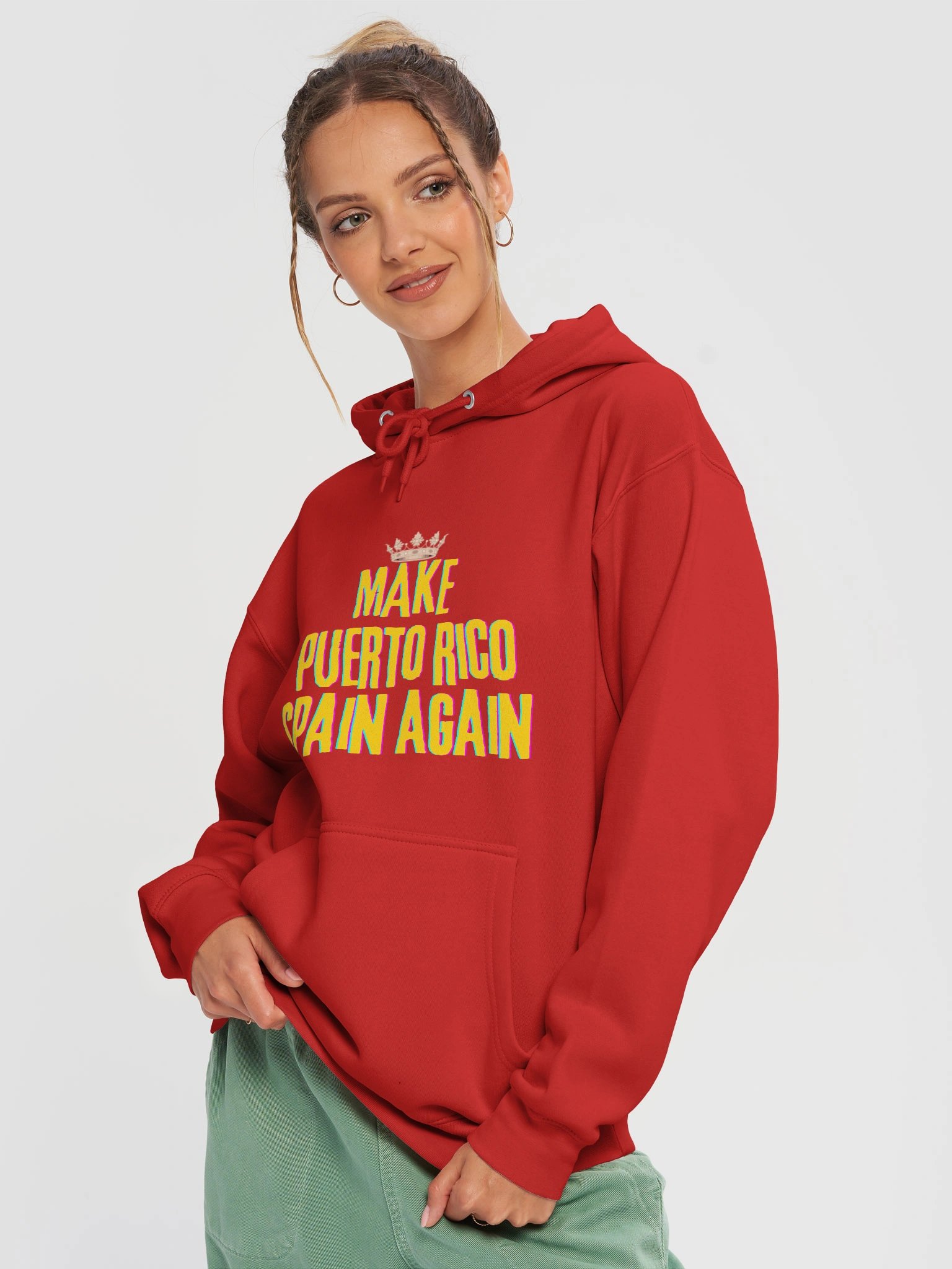 Sudadera con capucha - Make Puerto Rico Spain Again product image (3)