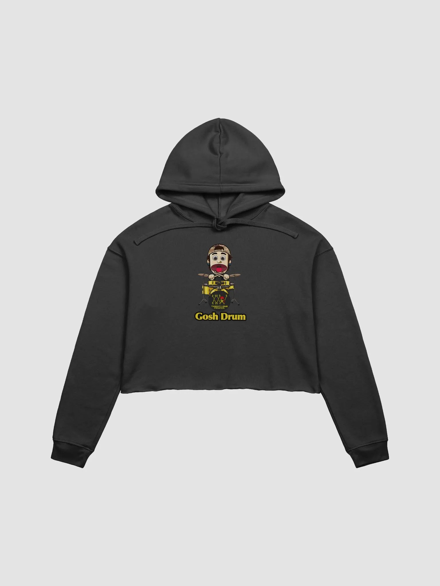 Gosh Drum Fleece Crop Hoodie product image (3)