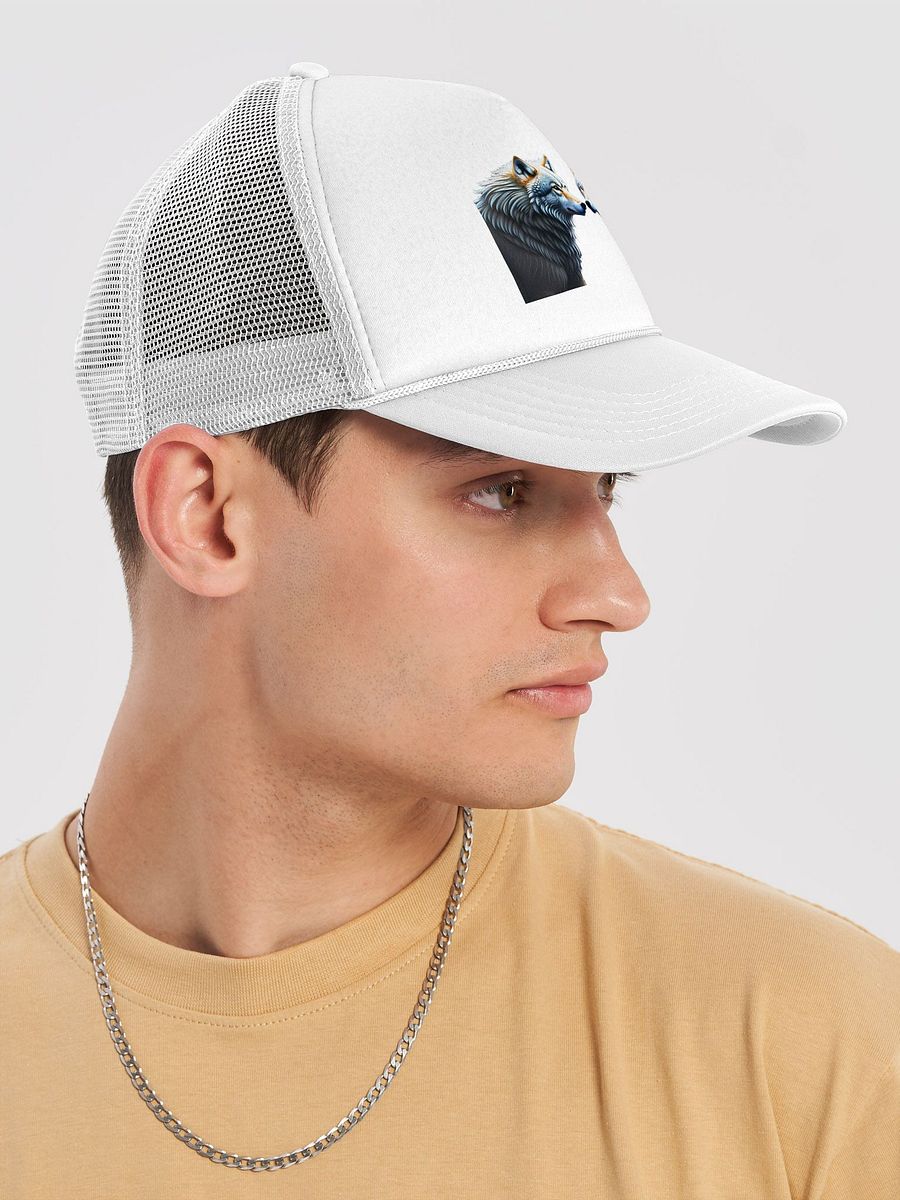 Strength & Balance: Wolf & Bear Trucker Hat for Unity & Resilience product image (38)