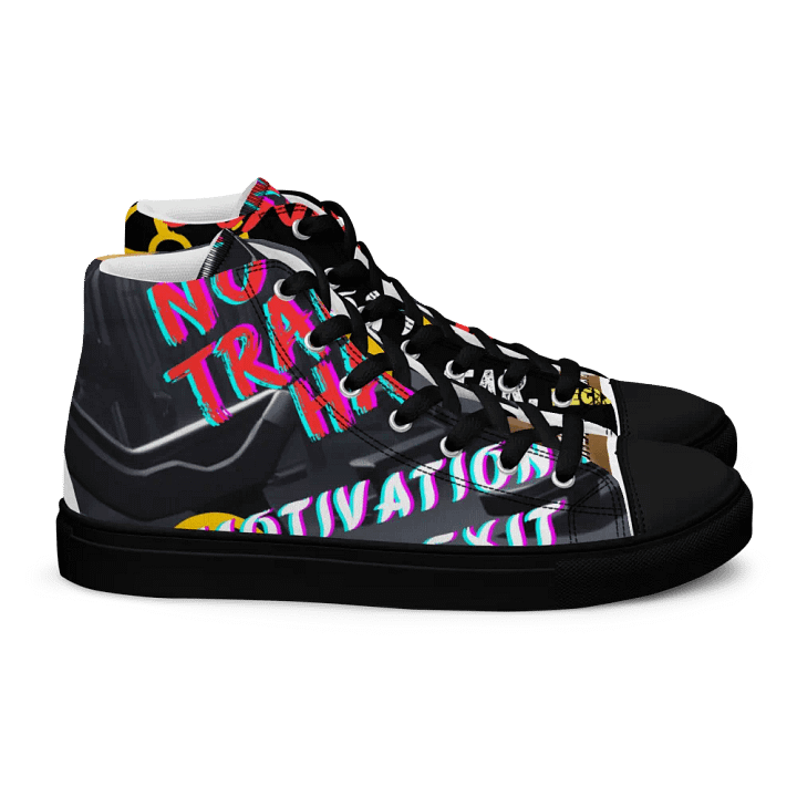 Zapatillas sport fitness de lona de caña alta para mujer by the mika king wear product image (2)