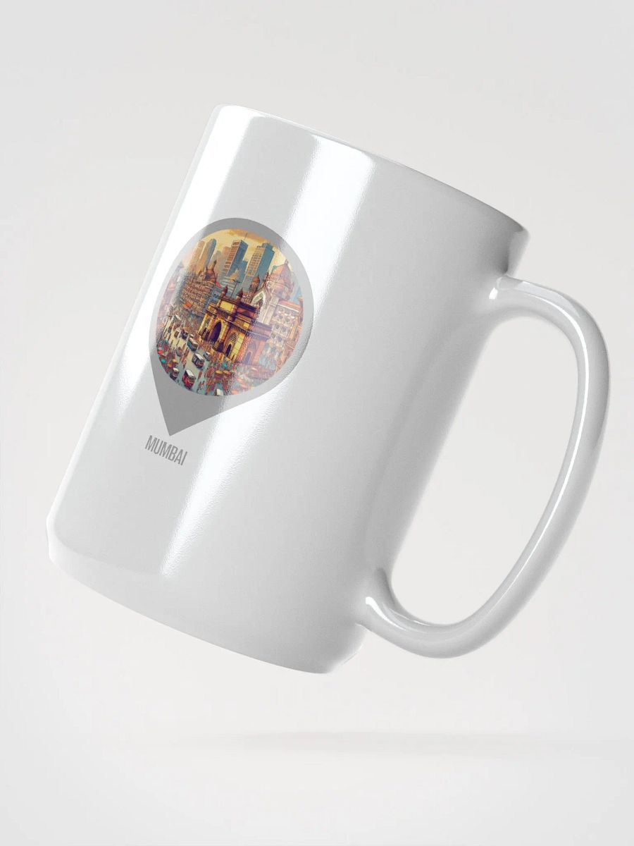 Urban Elegance Mug | AI Design Mumbai city product image (2)