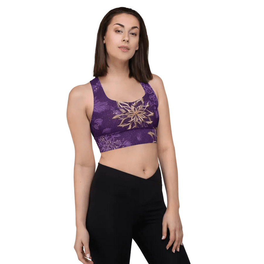 Purple Glam Sports Bra product image (4)
