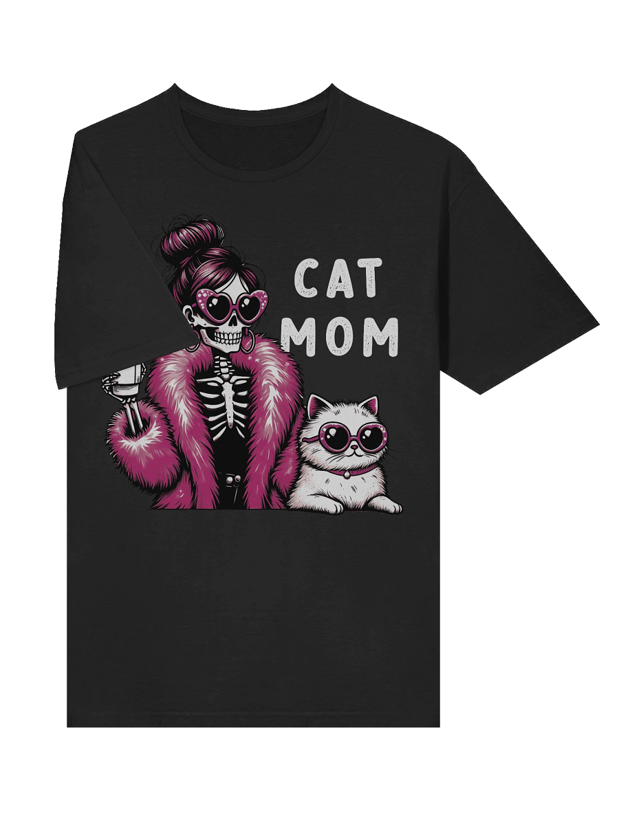 Cat Mom Skeleton T-Shirt product image (21)