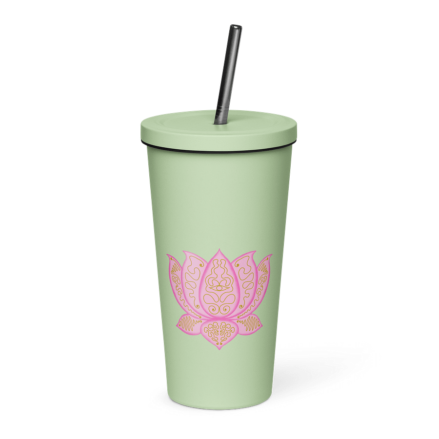 Golden Lotus Insulated Tumbler product image (1)