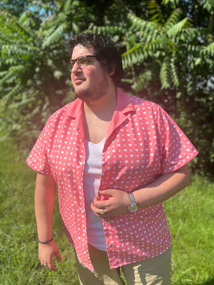 Swoodeasu 3-Star Patterned Hawaiian Shirt product image (1)