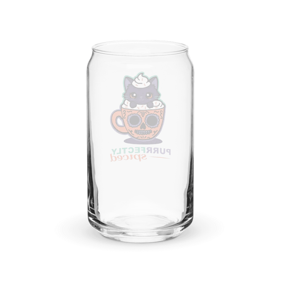 Purrfectly Spiced 16oz Can-Shaped Drinking Glass product image (9)