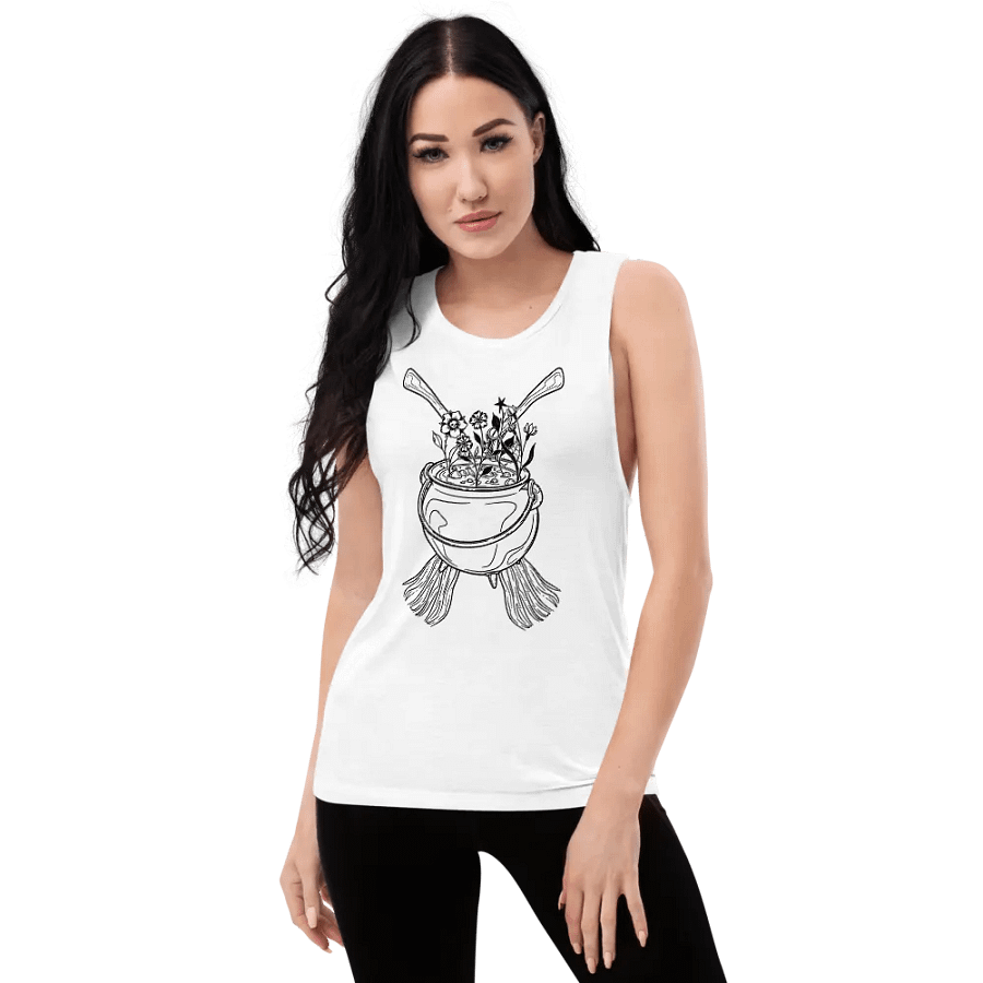Henbane Coven Crest Bella+Canvas Women's Flowy Muscle Tank product image (53)