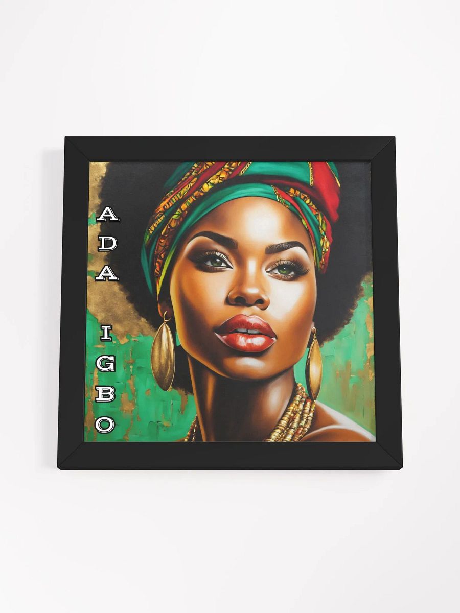 Ada Igbo: Cultural Elegance Framed Poster product image (4)