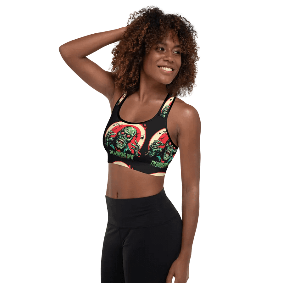 Gary the Ghoul All-Over Sports Bra product image (5)