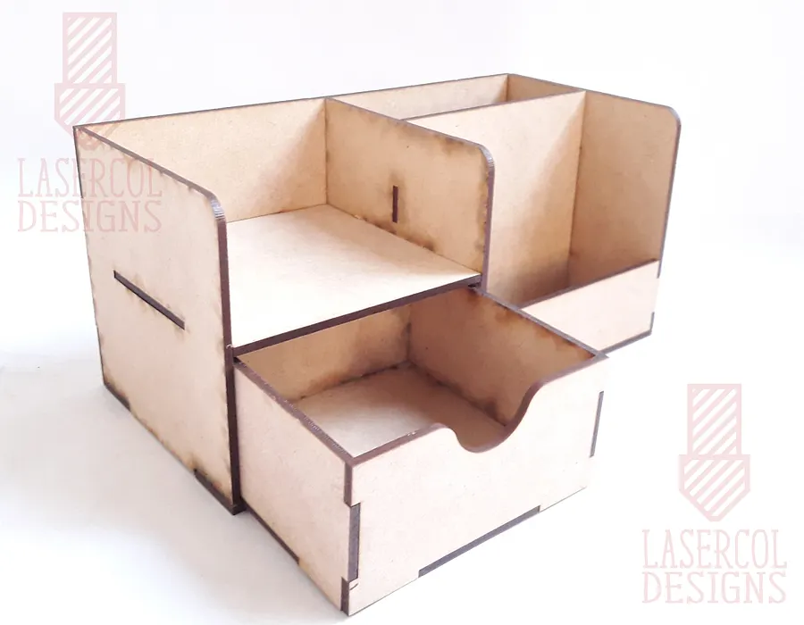 Desk Organizer with drawer - Laser Cut Files product image (5)