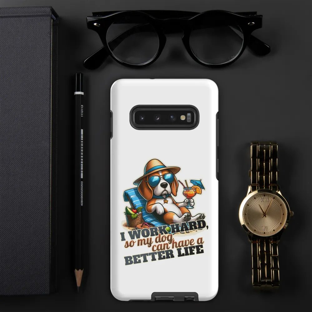 Work Hard - Beagle Beach - Tough Case for Samsung® product image (51)