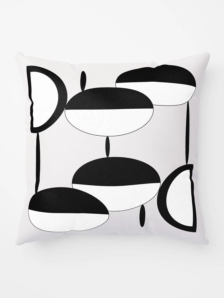 Modern Black and White Throw Pillows – Geometric Cushions for Sofa – Decorative Black White Pillows for Living Room product image (1)