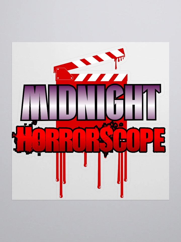 Midnight HorrorScope Bloody Clapperboard Stickers product image (1)