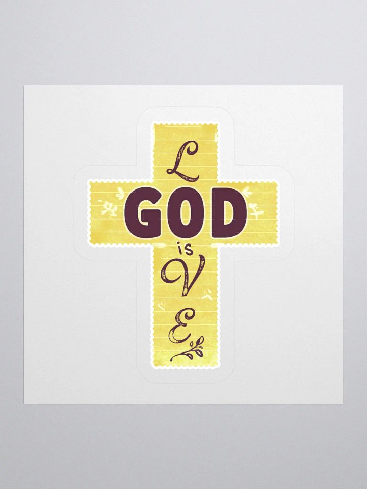 "God is Love" Sticker product image (1)