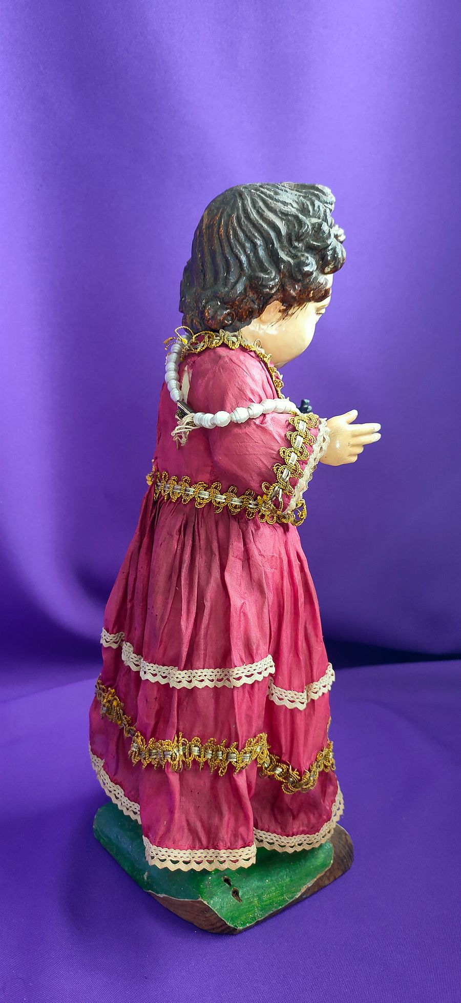 Relíquia Sagrada, Raro Menino Jesus de Praga, obra-prima da arte sacra, século XVIII, peça religiosa, luxo product image (6)