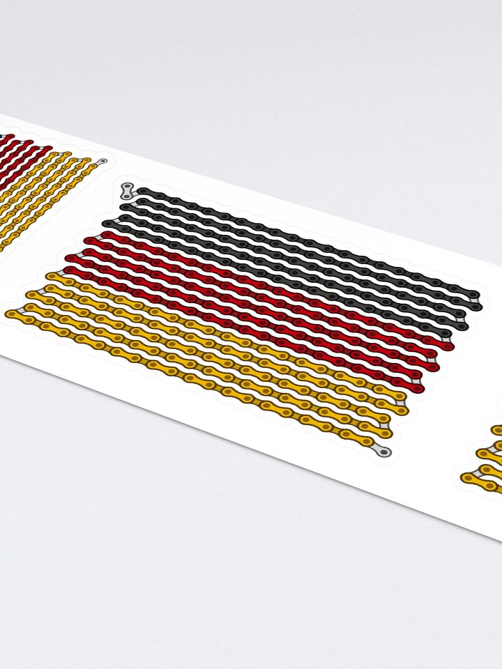 Germany Bike Chain Flag Stickers, Mixed Size 4 Pack product image (2)