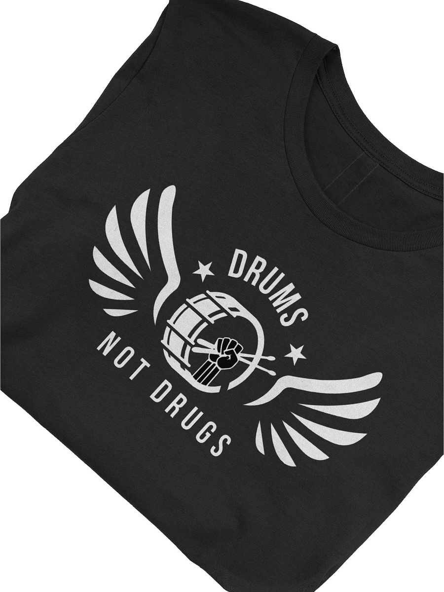 Drums Not Drugs - Black T-Shirt product image (8)