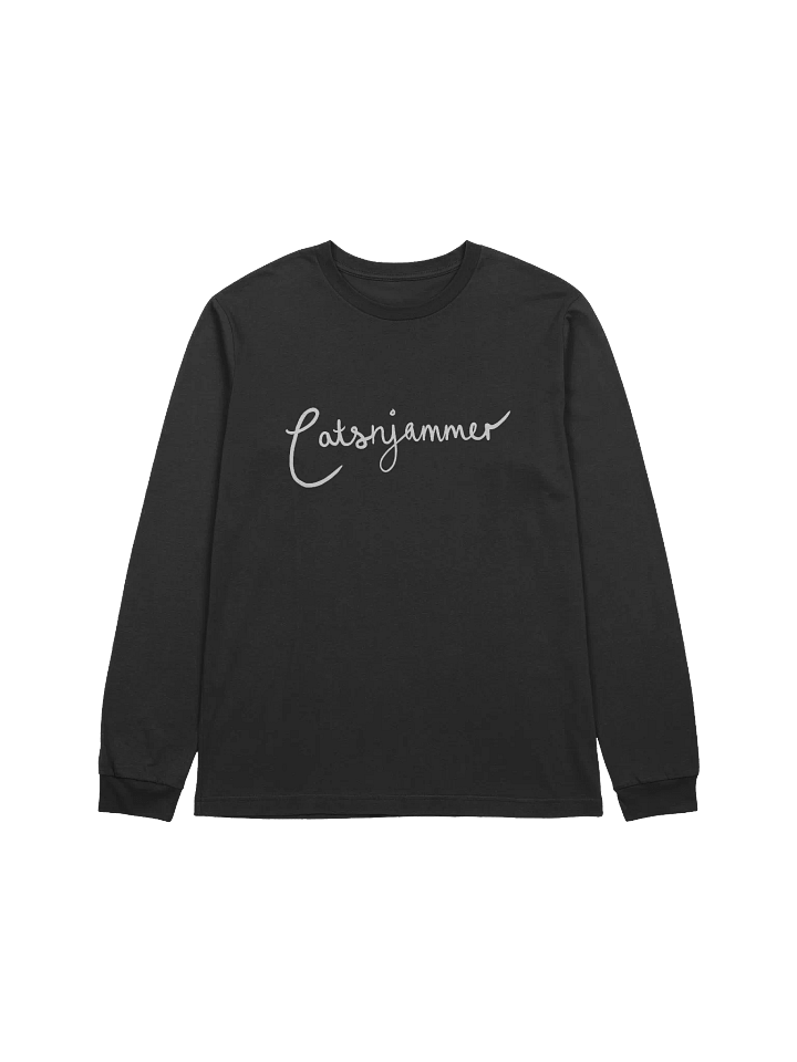 Catsnjammer Script Logo Long Sleeve T Shirt - Dark product image (1)