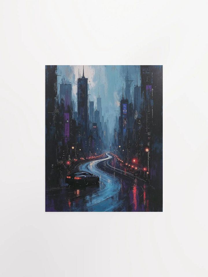 Neon Pursuit Matte Poster product image (4)