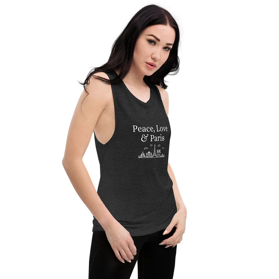 Peace, Love and Paris with Monuments Women's Flowy Muscle Tank product image (12)