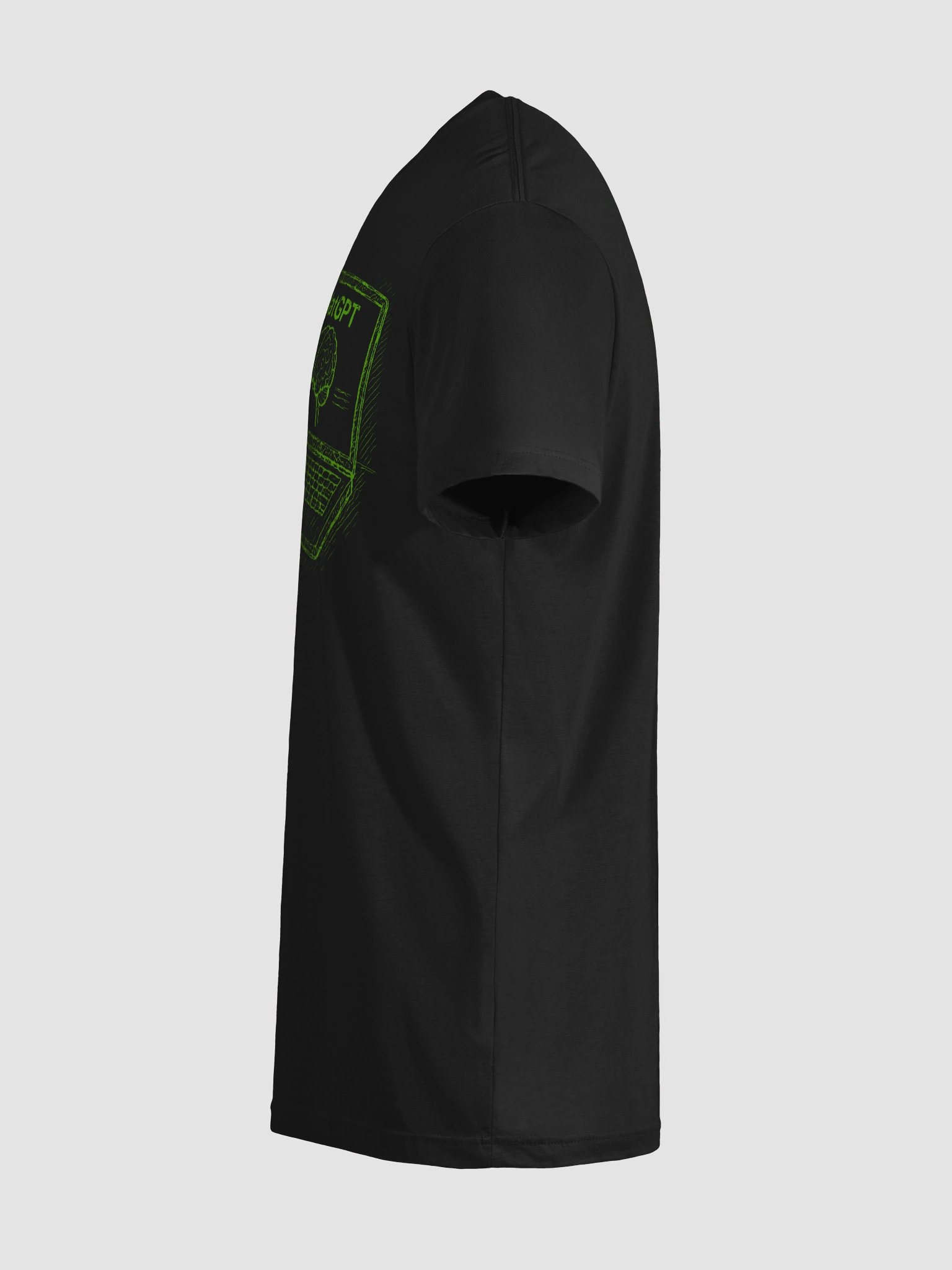 NatGPT: Check important info shirt - Black Tee product image (12)