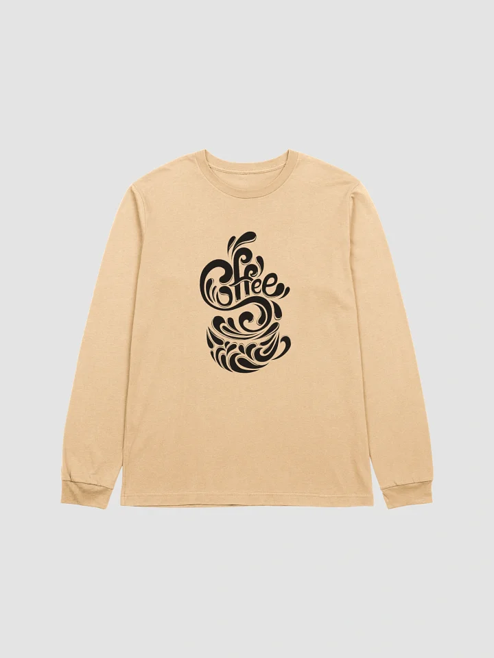 Swirling Steam Coffee Cup Long Sleeve T-Shirt product image (2)