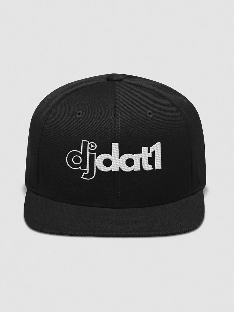 [DJDAT1] Signature Logo Woolblend Snapback Hat (white logo)