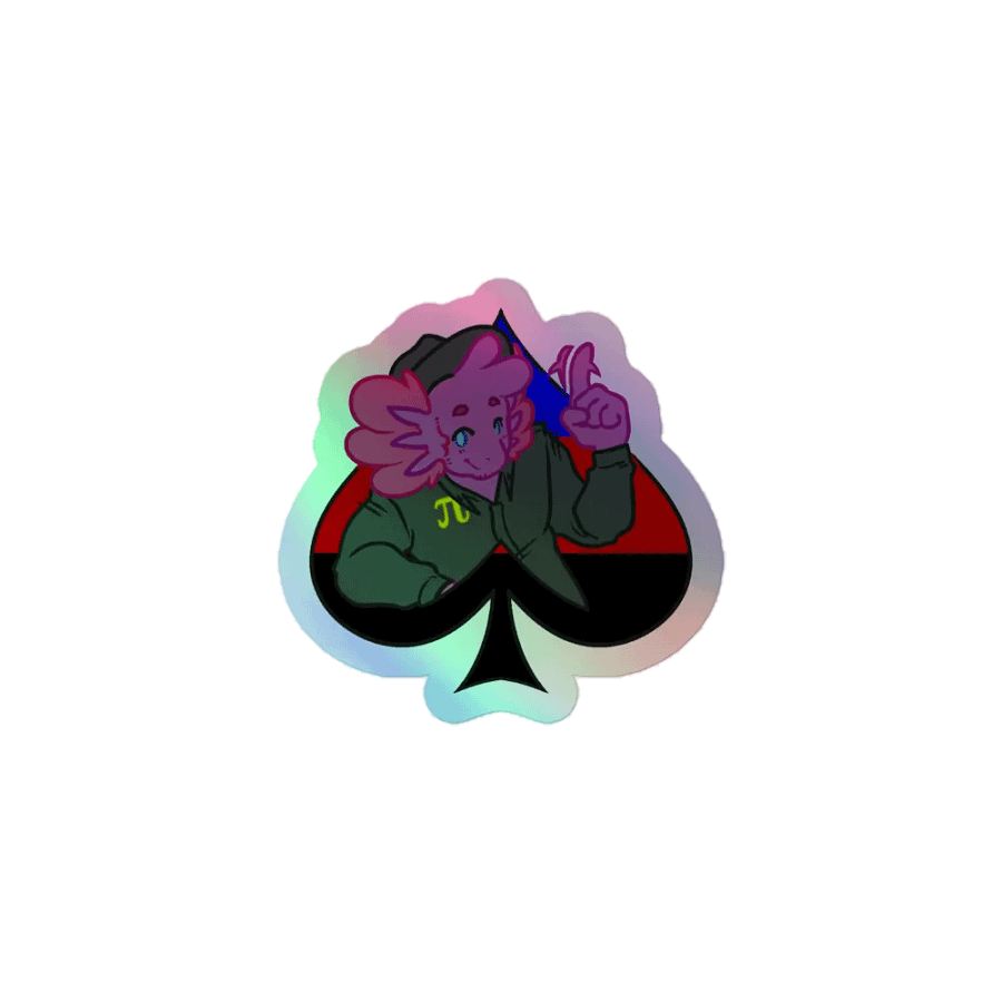 OG Poly in Spades | Kiss-Cut Holo Sticker product image (1)
