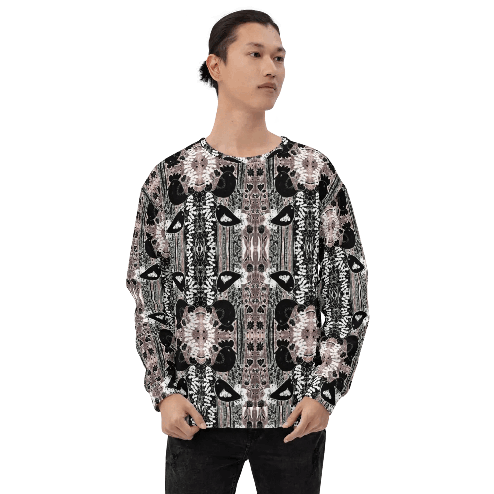 Abstract Floral Birds Unisex Sweatshirt product image (3)