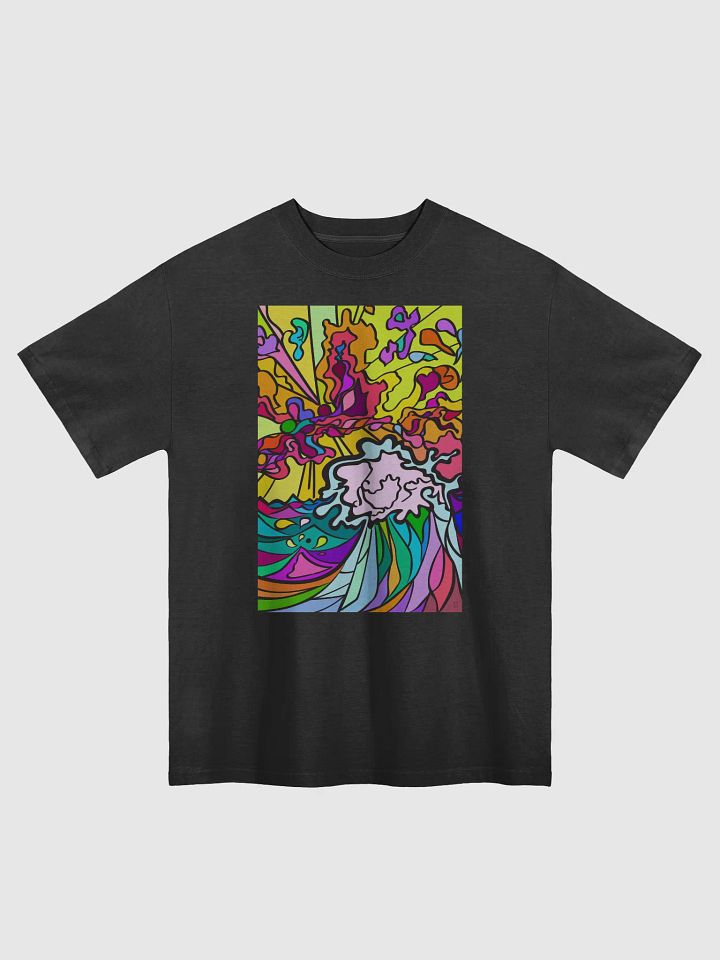 Vibrant Swirls Oversized Tee product image (1)