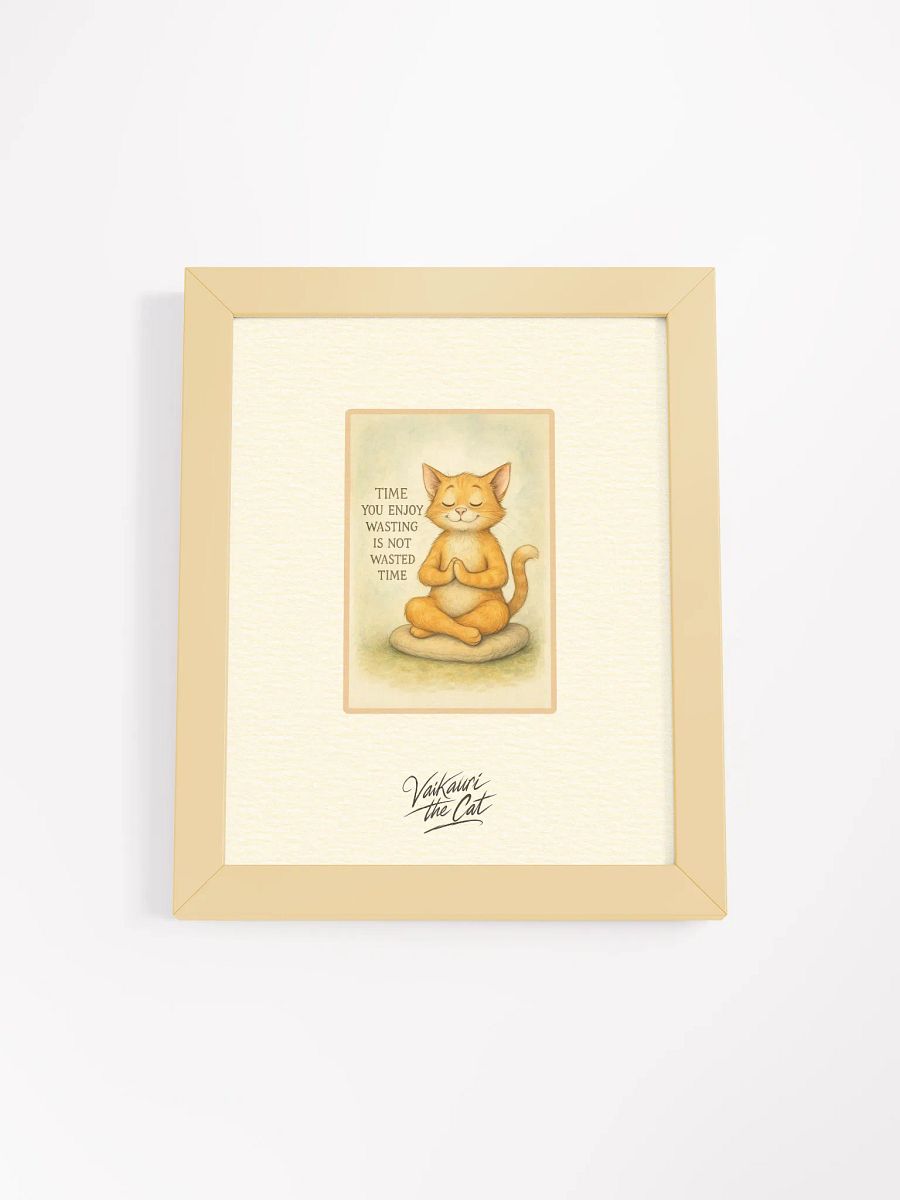 Vaikauri Cat Framed Matte Artprint product image (2)