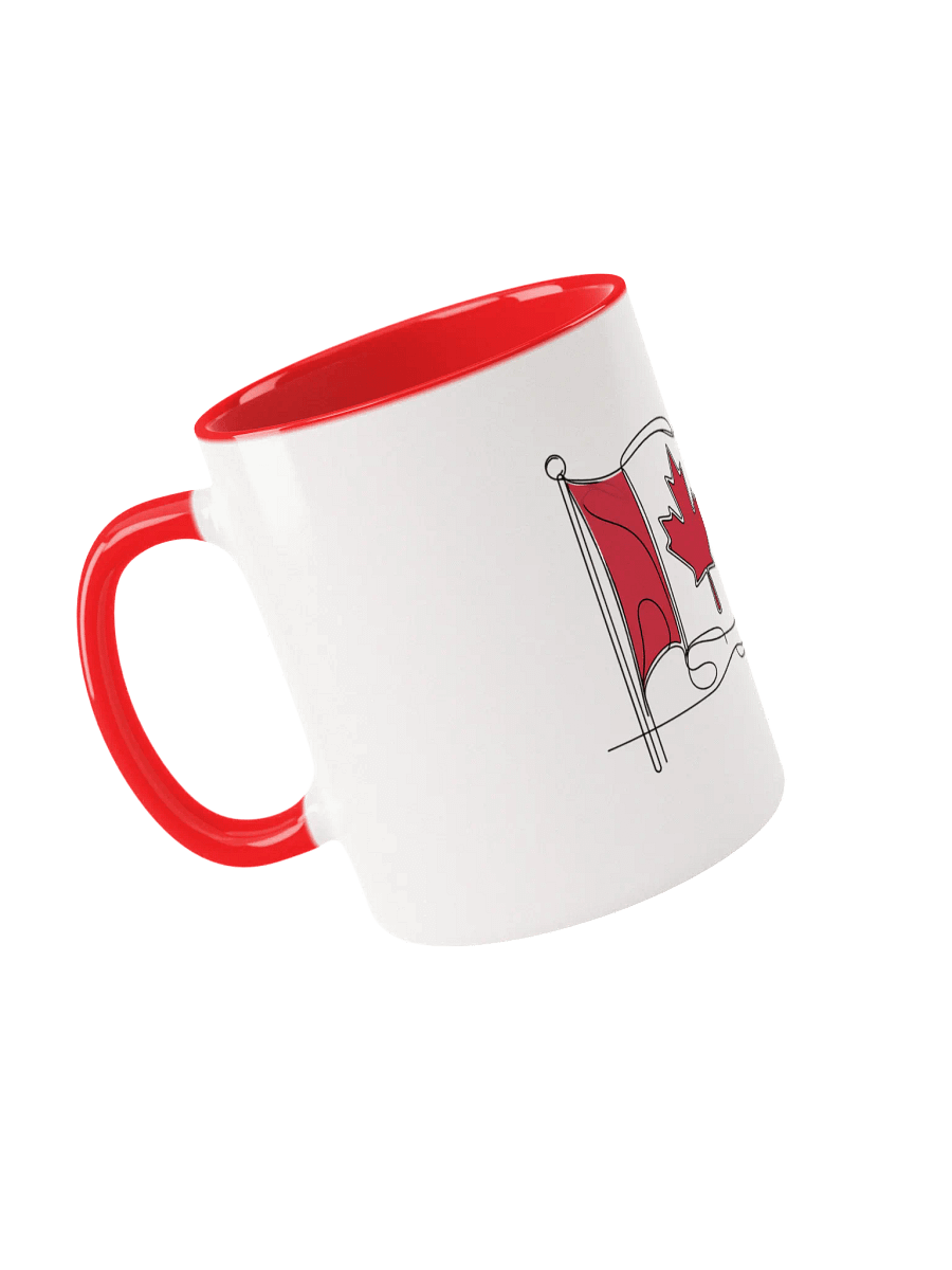 Canadian Flag Line Art Design Ceramic Mug product image (5)
