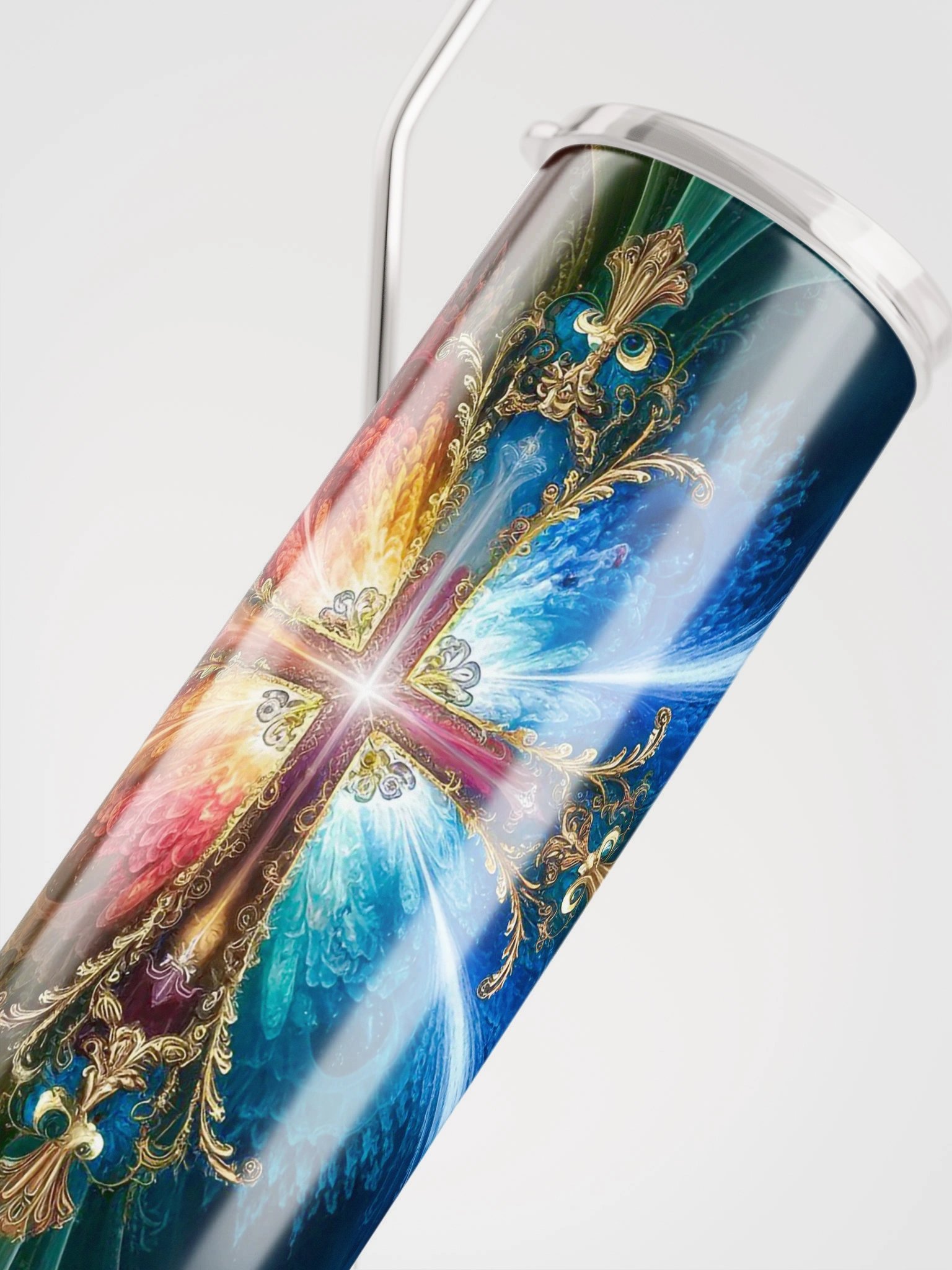 Lift Me Up Lord 3D Christian Cross 20 Oz Tumbler product image (4)