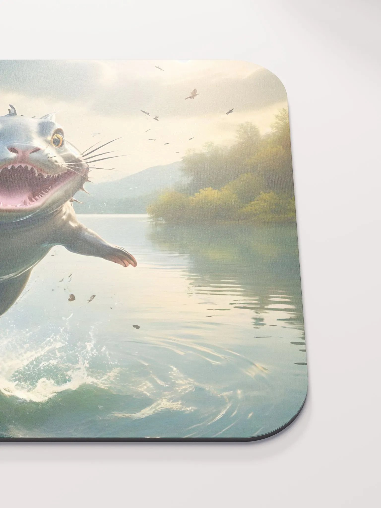 Whimsical Cat-Fish Mouse Pad product image (5)