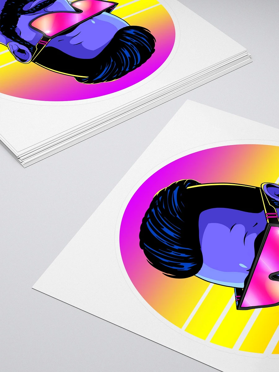 Retro Joe Synthwave Vibes Sticker product image (4)