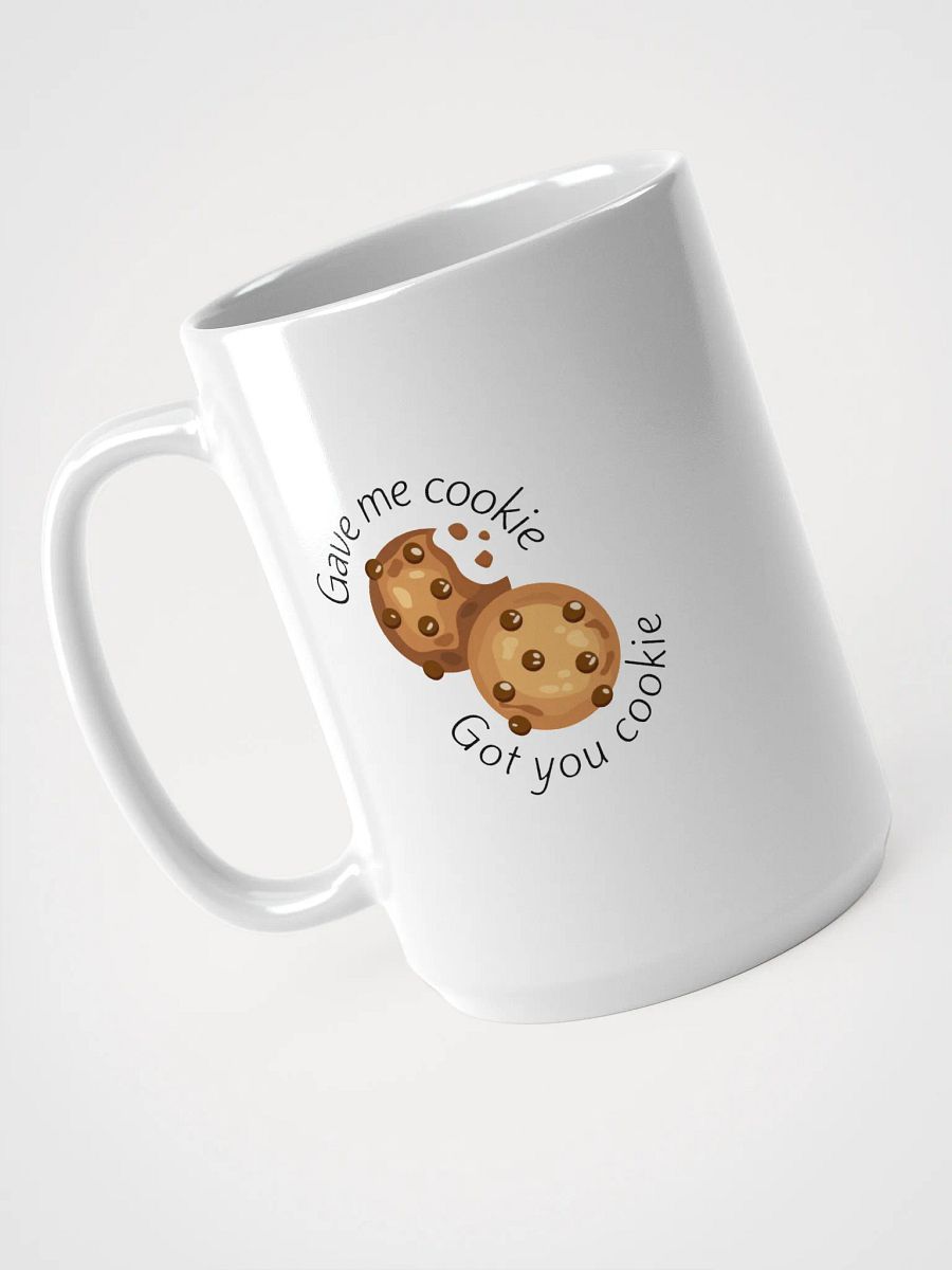 New Girl Nick & Schmidt Mug – White Glossy “Gave Me Cookie” TV Comedy Cup product image (3)