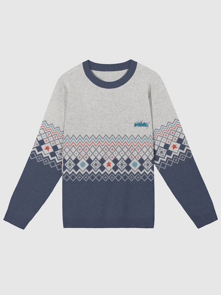 Customizable Jacquard Knit Crewneck Sweater product image (1)