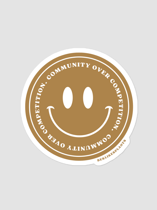 COMMUNITY OVER COMPETITION STICKER | Community Over Competition Collection product image (1)