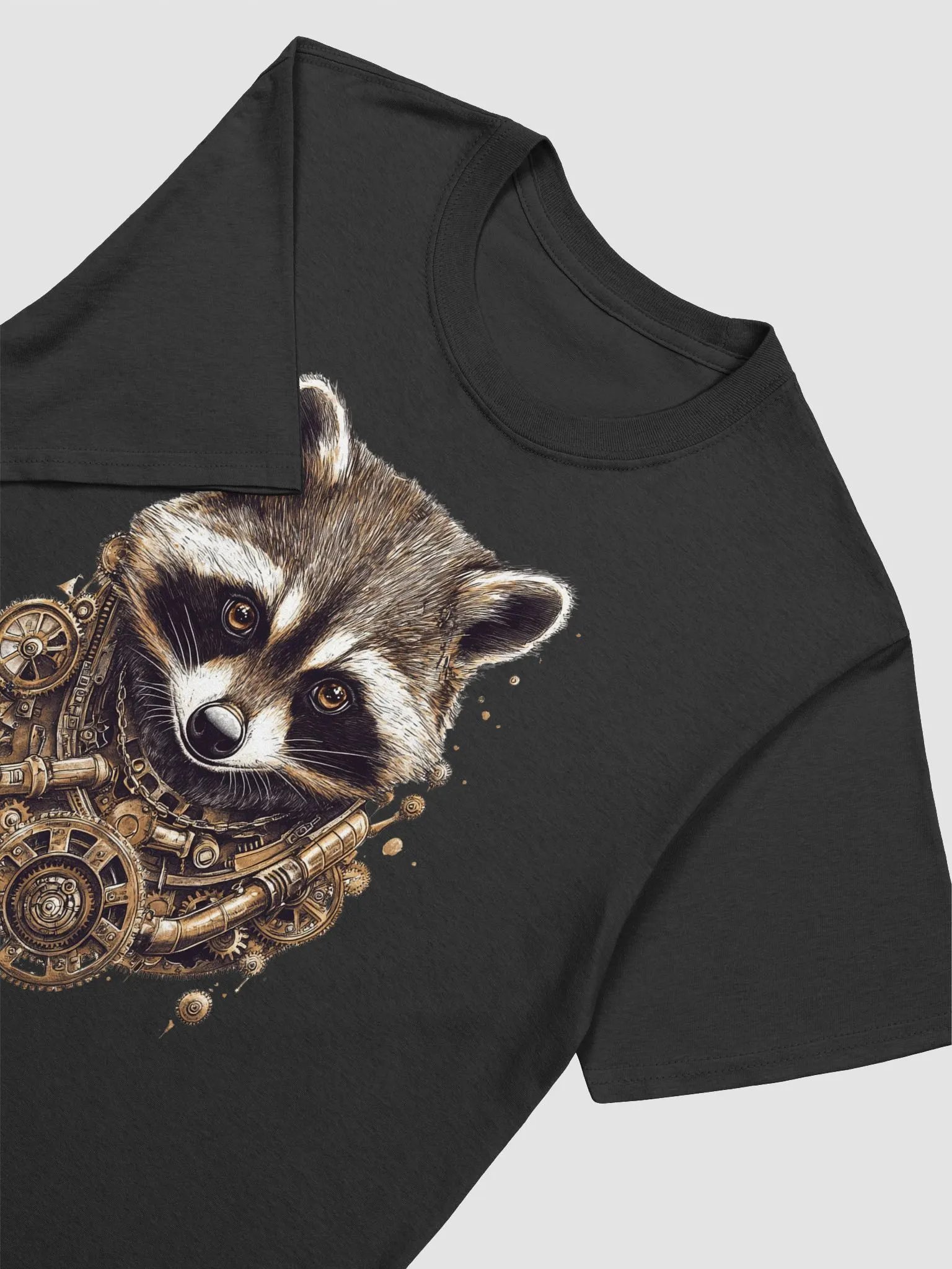 Steampunk Raccoon Unisex T-Shirt product image (2)